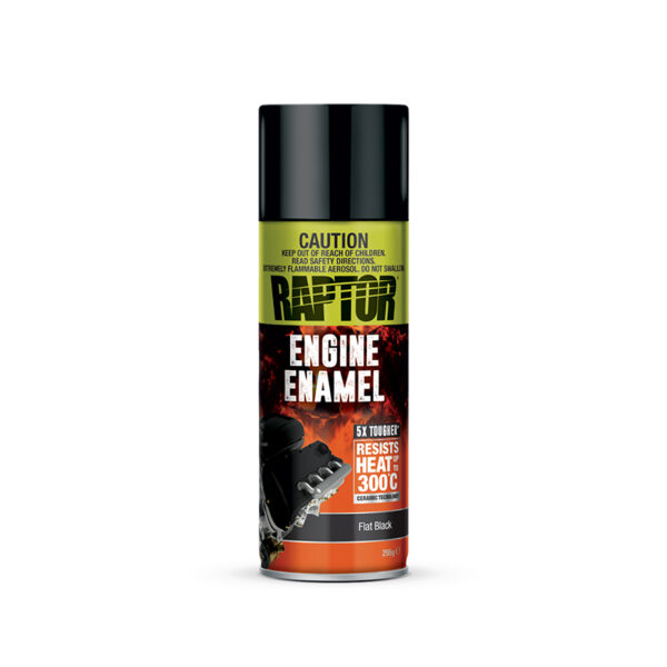 RAPTOR High Temp Engine Enamel Aerosol - Flat Black